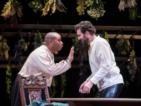 James Carrington as Cuddy Banks and Joe Picchetti as Frank Thorney in Renaissance Theaterworks' WITCH