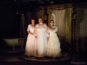 Susie Duecker, Marcee Doherty Elst, and Elyse Edelman in The Drowning Girls