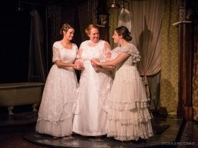 Susie Duecker, Marcee Doherty Elst, and Elyse Edelman in The Drowning Girls