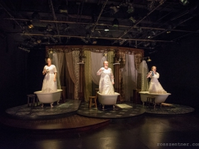 Susie Duecker, Marcee Doherty Elst, and Elyse Edelman in The Drowning Girls