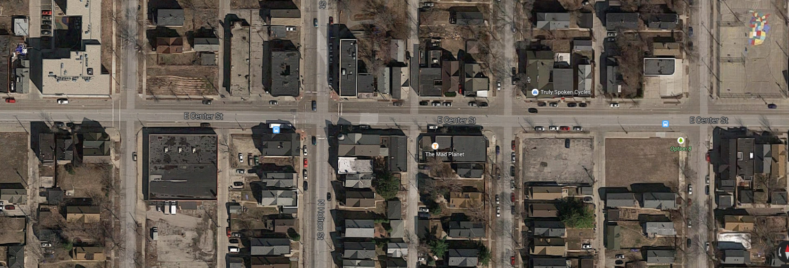 Intersection: Holton and Center Streets