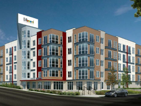 1150 North Apartments Rendering of originally approved proposal.
