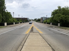 North Avenue Bridge Protected Bike Lane