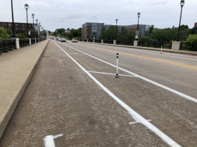 North Avenue Bridge Protected Bike Lane