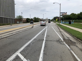 North Avenue Bridge Protected Bike Lane
