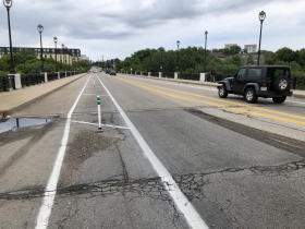 North Avenue Bridge Protected Bike Lane