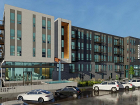 Riverwest Workforce Apartments and Food Accelerator Rendering