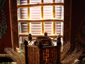 Bamboo Windows made by Don.