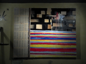 Controversial backdrop sought at Art*Bar by Frank Korb last year. Courtesy of Frank Korb.