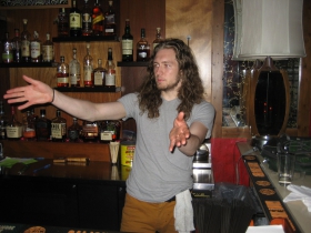 Tending bar at TWO