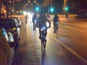 Pressing on through the night.