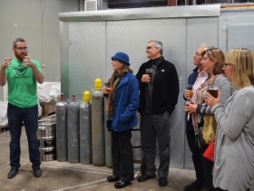 Brewery tour at Gathering Place Brewing Co.