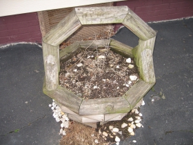 Wooden planter