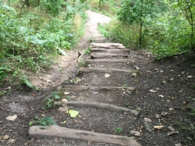 Steps down to the river