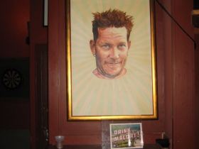 An early portrait by Mike Fredrickson. The ones placed here before the smoking ban went into effect are darker than the later ones.