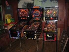 There is a resurgence of pinball, and three machines here to accommodate your interest.