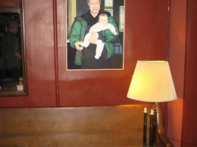 A Mike Fredrickson portrait of Steve Johnson, and a no-longer little baby.
