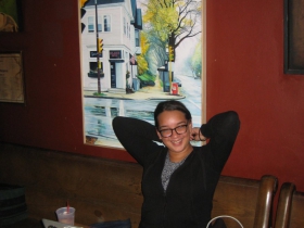 We are wired in at the Uptowner, home of the beautiful people as you can see.