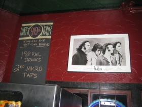 The Beatles poster.