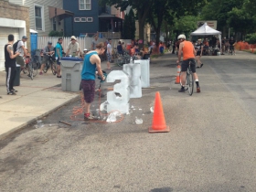 Third Place ice sculpture.