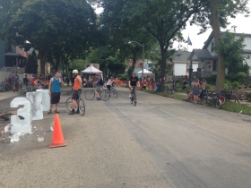 Starting another lap.