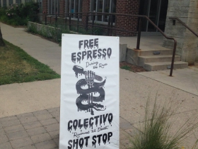 Colectivo Shot Stop.