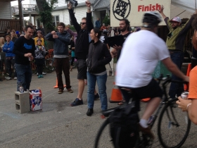 The end of the race.