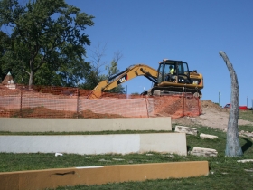 Kadish Park Amphitheater Construction