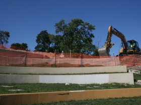 Kadish Park Amphitheater Construction