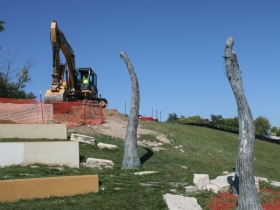 Kadish Park Amphitheater Construction