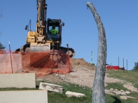 Kadish Park Amphitheater Construction