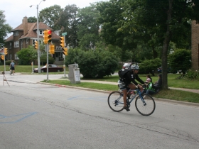 Into the checkpoint.