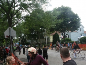 Near the finish line.