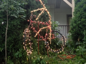 Bicycle art on Humboldt Blvd.