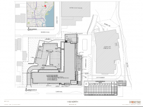 1150 North Apartments updated site plan.