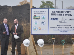 Rocky Marcoux, Commissioner, Department of City Development, and  Benji Timm, 30th Street Corridor Project Developer, Redevelopment Authority City  of Milwaukee.