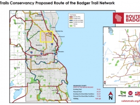 Route of the Badger Trail Network