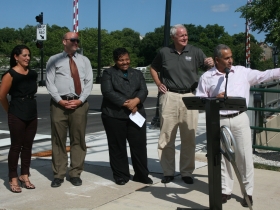 Pleasant Street Lift Bridge Ribbon Cutting