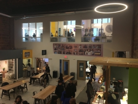Pre-Grand Opening Crowd
