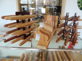 WI cutting boards and rolling pins.