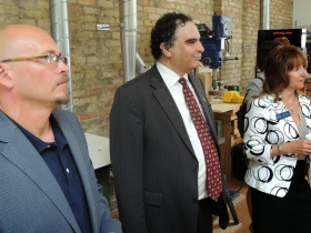 Todd Hutchison, Farshad Maltes, and Charlotte John-Gomez.