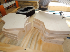 WI cutting boards in progress.