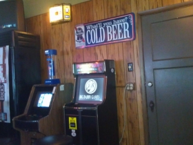Inside Mamie’s Bar and Grill.