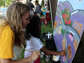 Kim Loper (left)