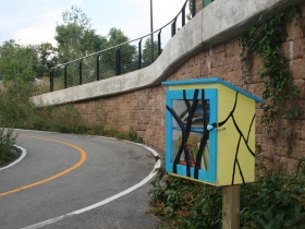 Little Free Library along the Hank Aaron State Trail.