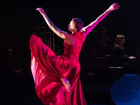 Christal Wagner in Skylight Music Theatre’s production of Carmina Burana in collaboration with Milwaukee Opera Theatre, Danceworks and Chant Claire Chamber Choir. Carmina Burana runs March 15-31, at Skylight Music Theatre’s Cabot Theatre.