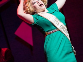 Samantha Sostarich (Velma Von Tussle) in rehearsal for Skylight Music Theatre’s production of Hairspray November 16 – December 30.