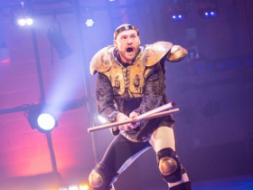 Lewis (Alex Campea) in rehearsal for Skylight Music Theatre’s production of Pippin September 21 – October 7 on the Cabot Theatre stage.
