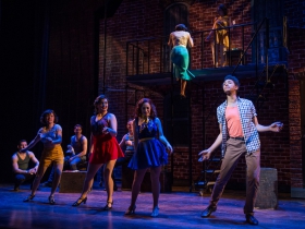 Cast in rehearsal for Skylight Music Theatre’s production of Kiss Me, Kate May 17 – June 16.