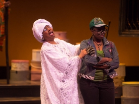 Cynthia Cobb (Mother Shaw) and Ashley Levells (Yolanda)